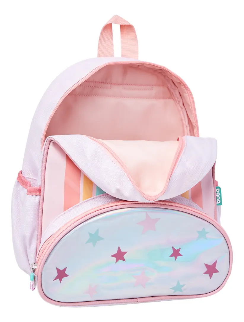 Mochila Escolar Infantil Arco-Íris com Estrelas Buba 2