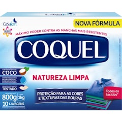 Lava Roupas em Pó Coquel Natureza Limpa