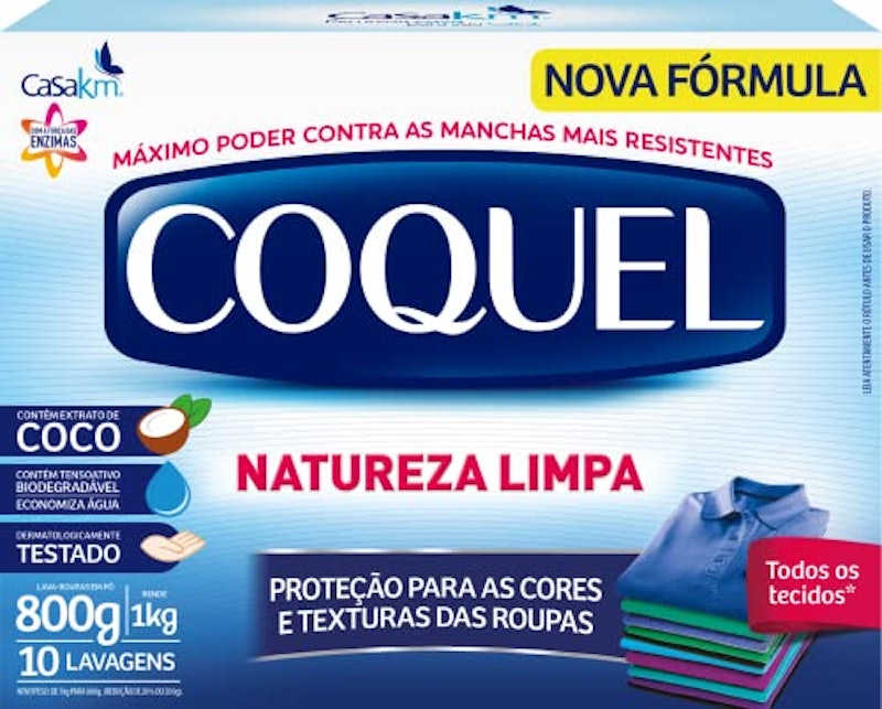 Lava Roupas em Pó Coquel Natureza Limpa 1