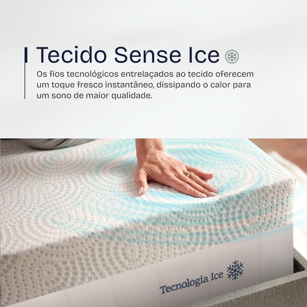 Colchão King Ortopédico D33 Molas Ensacadas Tecido Refrescante BF Fresh 4