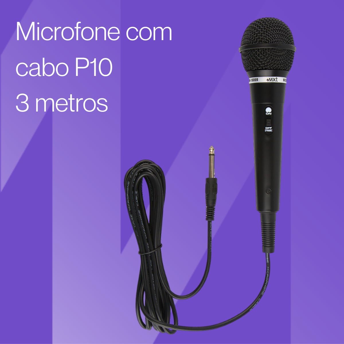 Microfone Dinâmico de Plástico MXT 2