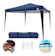 BEL Tenda Gazebo Dobrável 3 x 3 m Poliéster Azul Bel 1