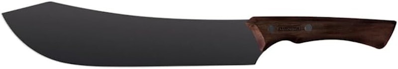 Faca para Carne Tramontina Churrasco Black com Lâmina de Aço Inox Escurecido e Cabo de Madeira 10" 1