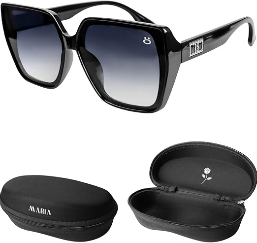 Óculos de Sol Quadrado Original Feminino Proteção UV 5