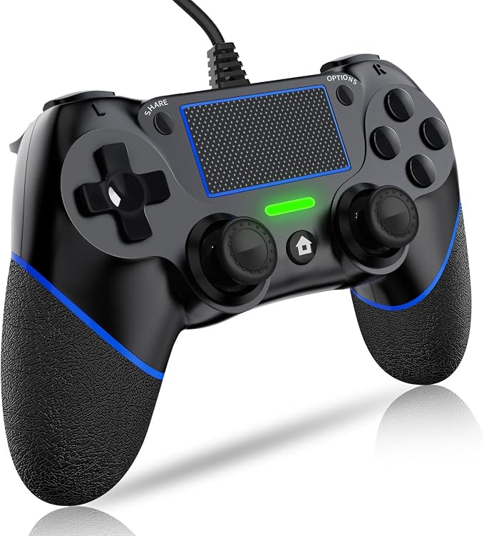 Controle com Fio PS4 para PC com Motores Duplos de Vibração e Movimento 1