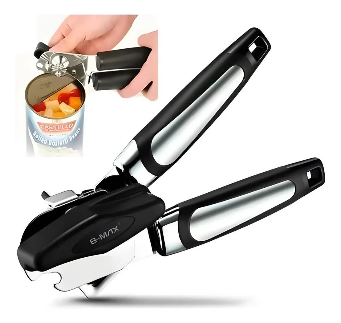 Abridor de Latas Manual Garrafa e Cerveja 3 em 1 Inox 2