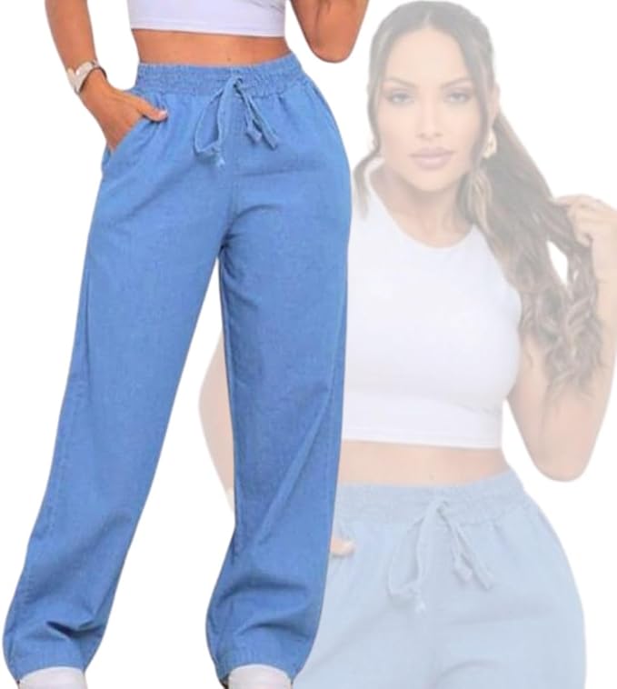 Calça Jeans Feminina Pantalona 1