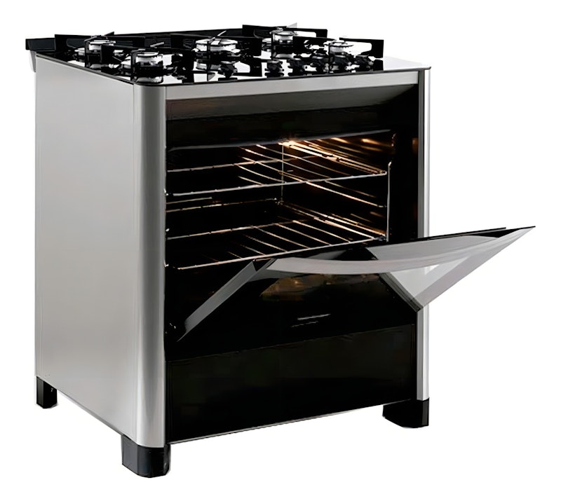 Fogão de Piso a Gás Fischer 5 bocas Gran Cheff Mesa Vidro 4