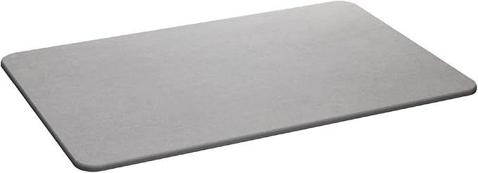 Tapete de Pedra Diatomita para Banheiro Cinza 60 x 39 cm 1