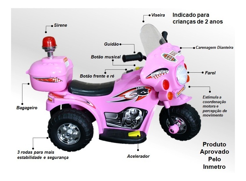 Triciclo Elétrico Infantil BZ Cycle 3