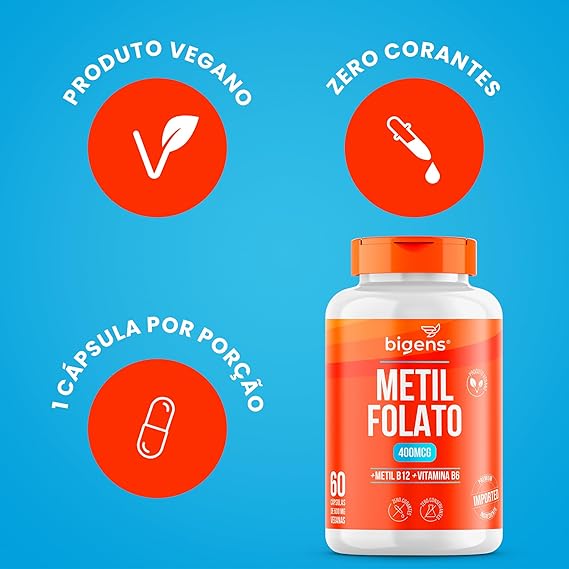 Metilfolato 400 mcg Metil B12 + B6  5