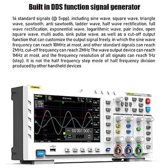 Osciloscópio Digital Tomshin de Bancada FNIRSI-1014D 3