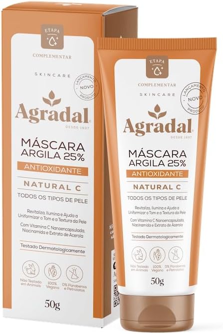 Máscara Argila 25% Antioxidante Natural C 50 g 1