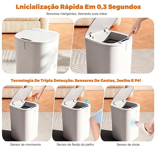 Lixeira Automática com Sensor 18 L 3