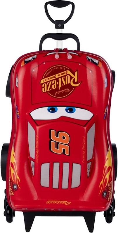 Mochilha Infantil de Rodinha Carros Relâmpago Mcqueen 3D Maxtoy 1