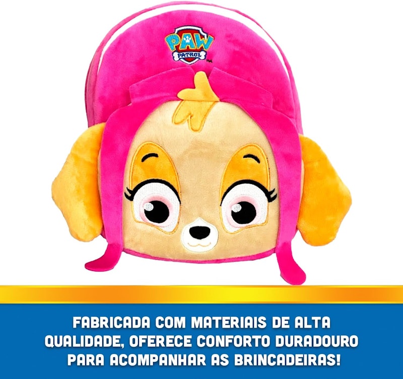 Mochila Infantil de Pelúcia Patrulha Canina Skye Candide 5