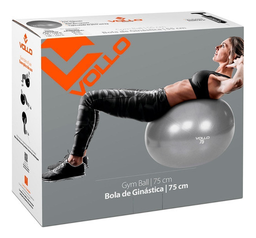 Bola Suíça para Pilates e Yoga Gym Ball com Bomba 75 cm 3