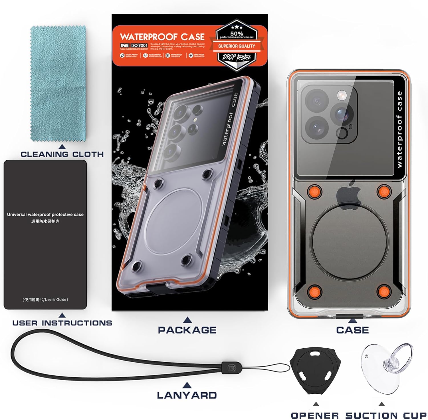 Capa à Prova D'Água Subaquática para Celular Transy 4