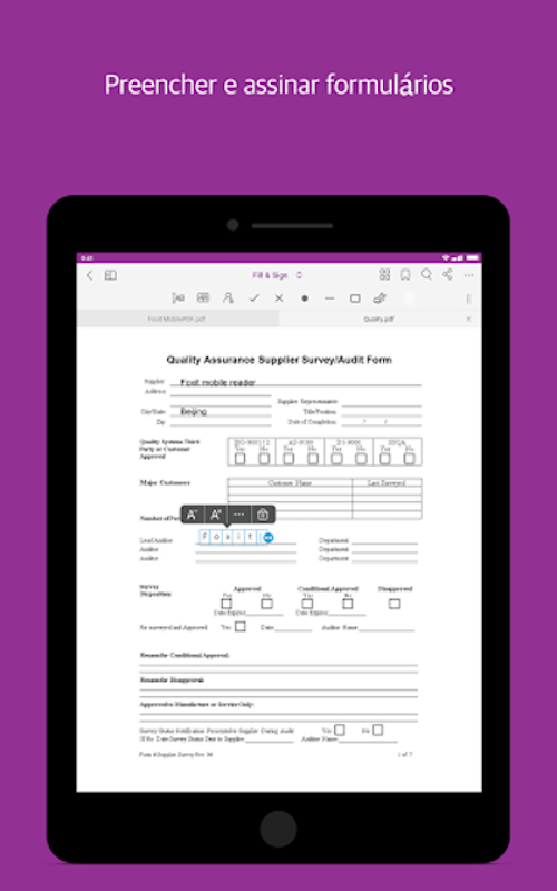 Foxit PDF Reader e Editor 5