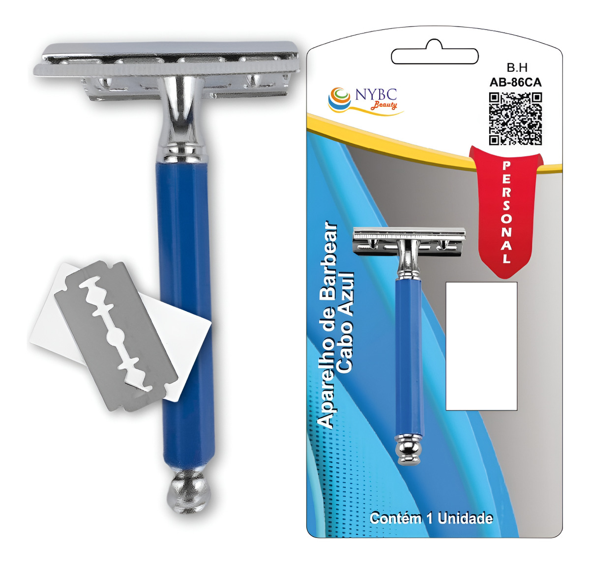 Aparelho de Barbear com Cabo Azul NYBC 1