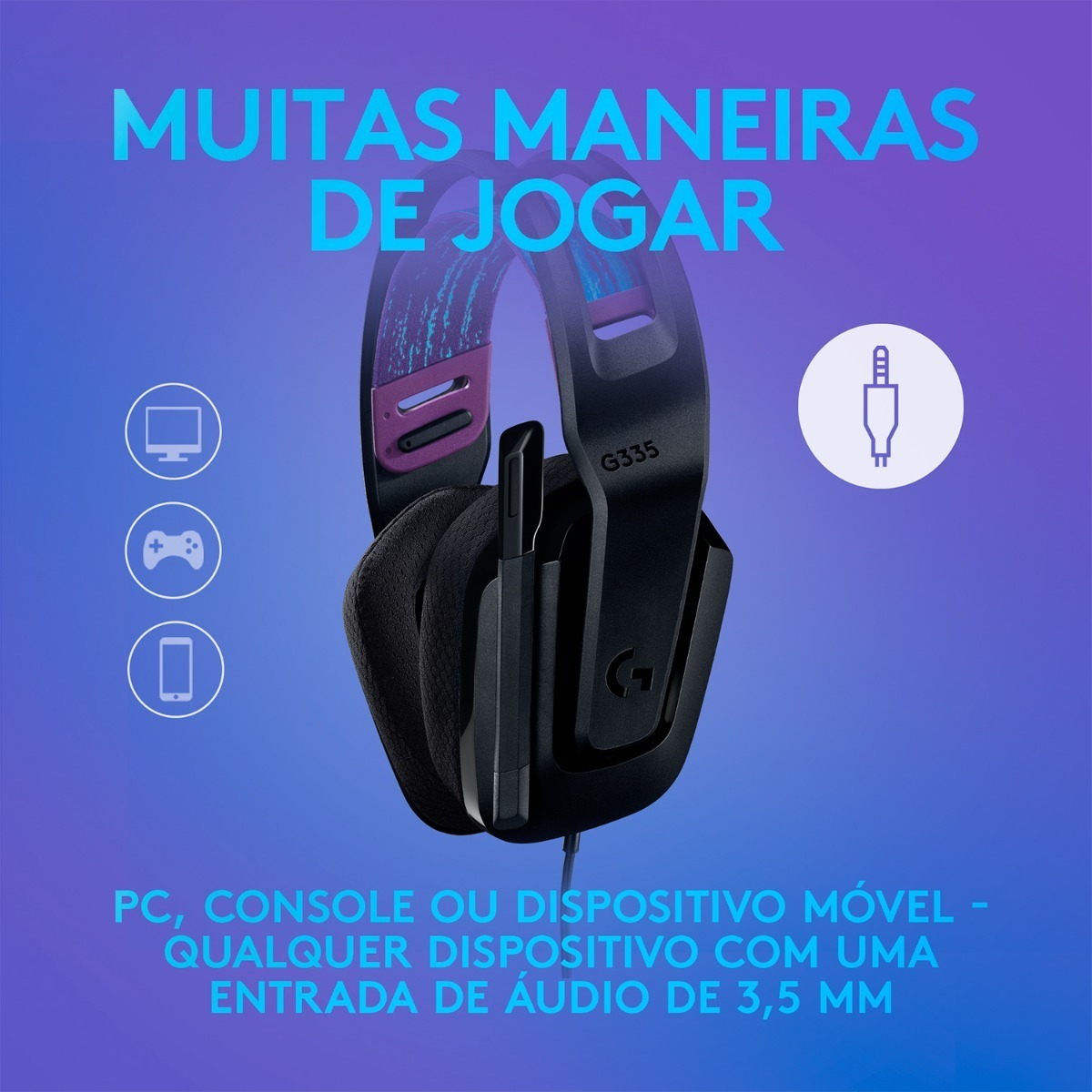 Headset Gamer Logitech G335 3