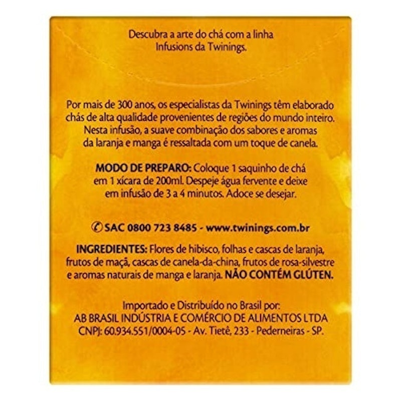 Chá Twinings Laranja, Manga e Canela 5