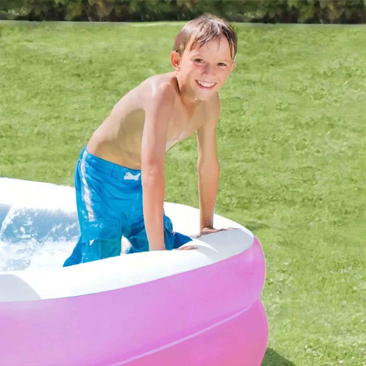 Piscina Inflável 100 L Retangular PVC 4