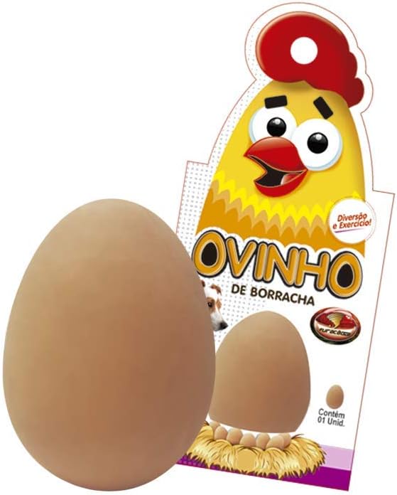 Ovo Maciço De Borracha Para Cães 1