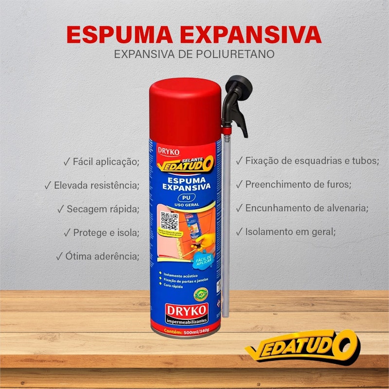 Espuma Expansiva 500 ml 340 g 2