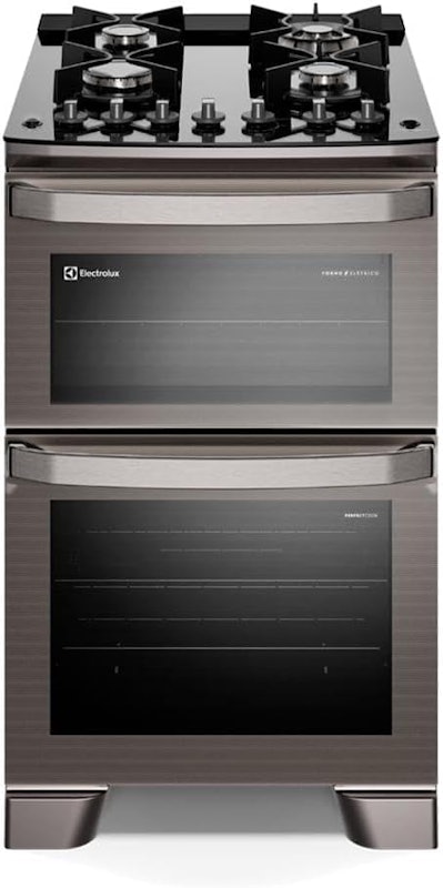 Fogão 4 bocas Electrolux Cinza Experience Mesa de Vidro 1