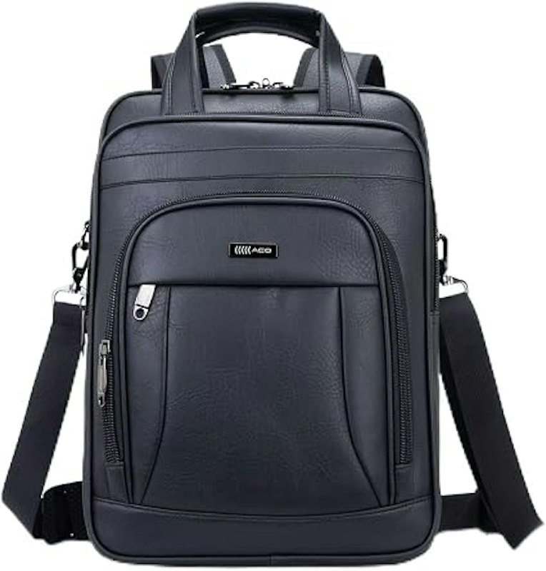 Mochila Couro Reforçada Executiva Impermeável 1