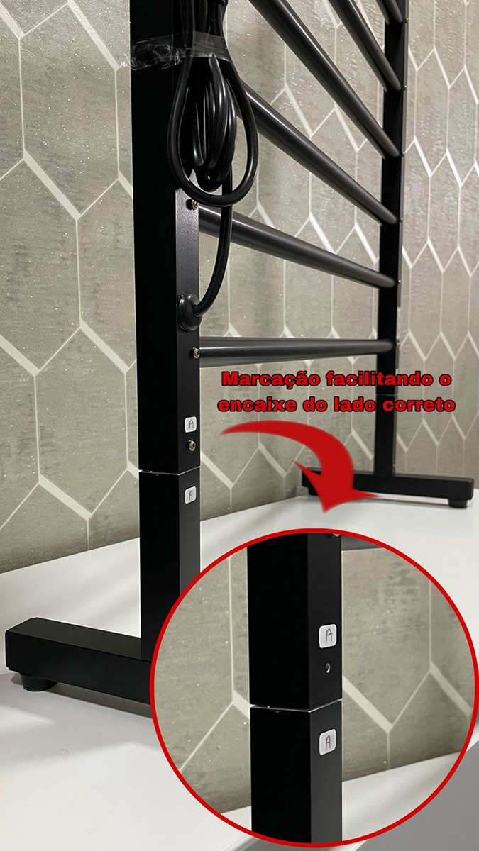 Toalheiro Térmico Grande de Chão com Seletor de Voltagem 5