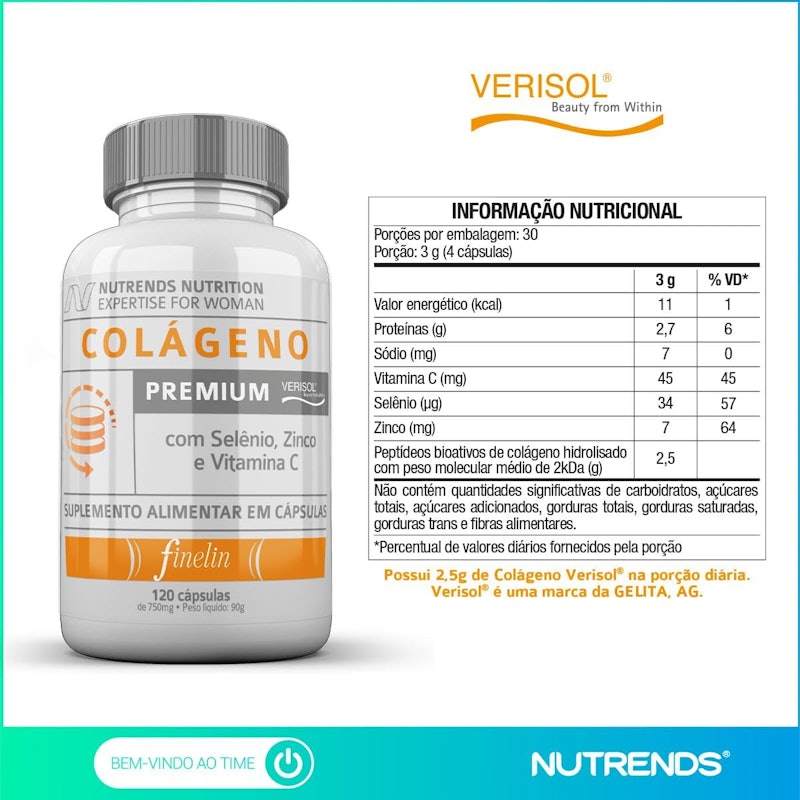 Colágeno Premium Verisol® com Selênio, Zinco e Vitamina C 4