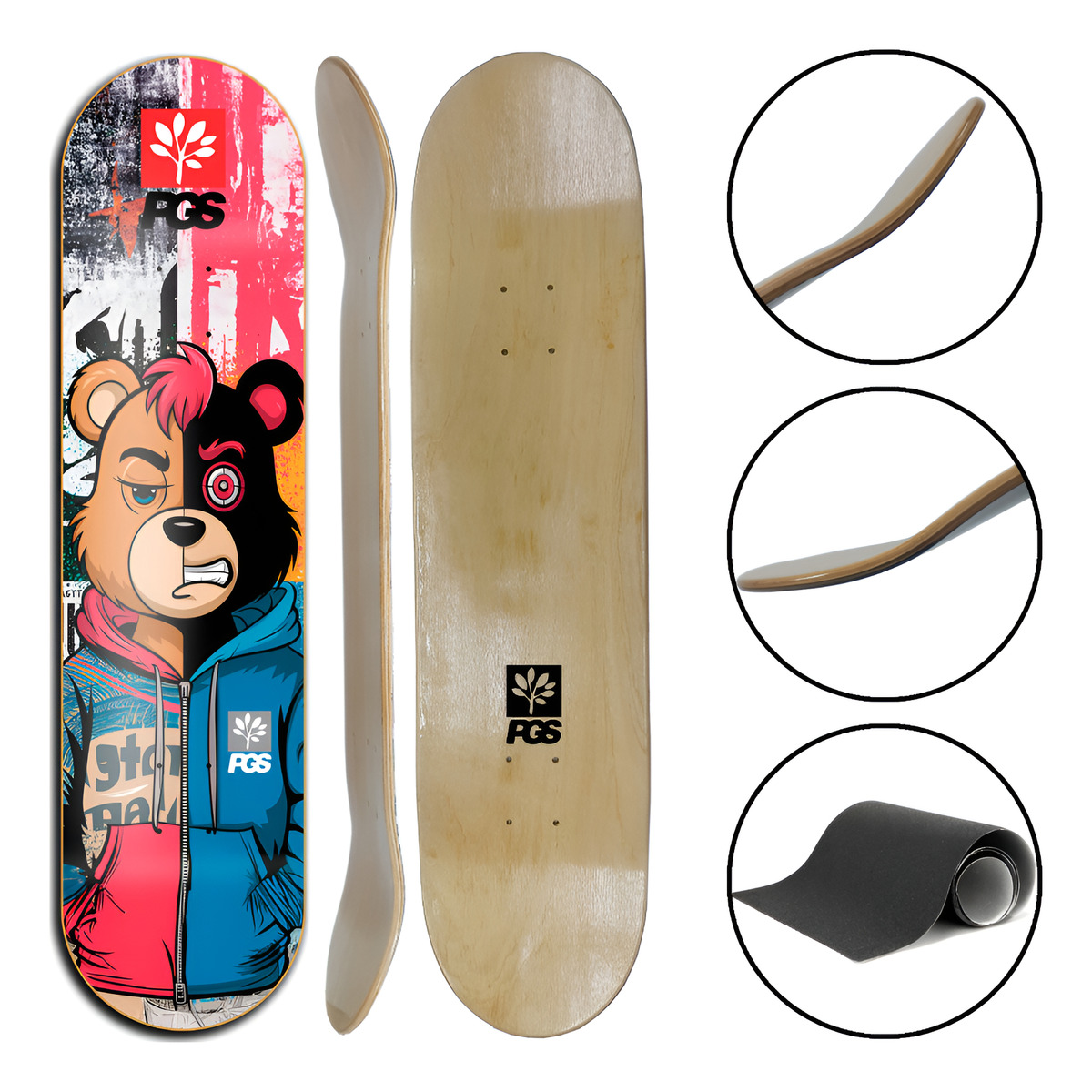Shape de Skate Marfim Resistente 1