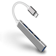 Hub 4 em 1 Multifuncional Tipo C para USB 3.0