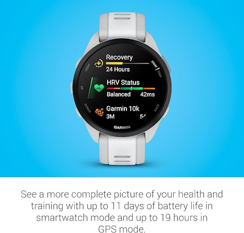 Relógio Garmin Forerunner 165 Preto e Cinza 5
