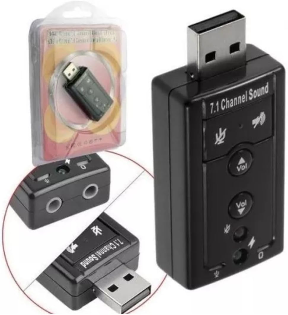 Mini Placa de Som USB Conversor para P2 4