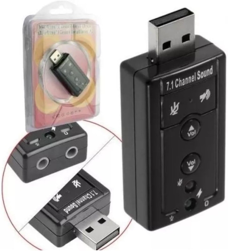 Mini Placa de Som USB Conversor para P2 4