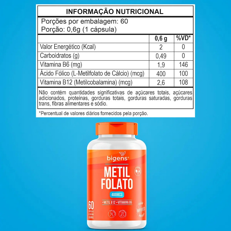 Metilfolato Metil B12 + B6 4