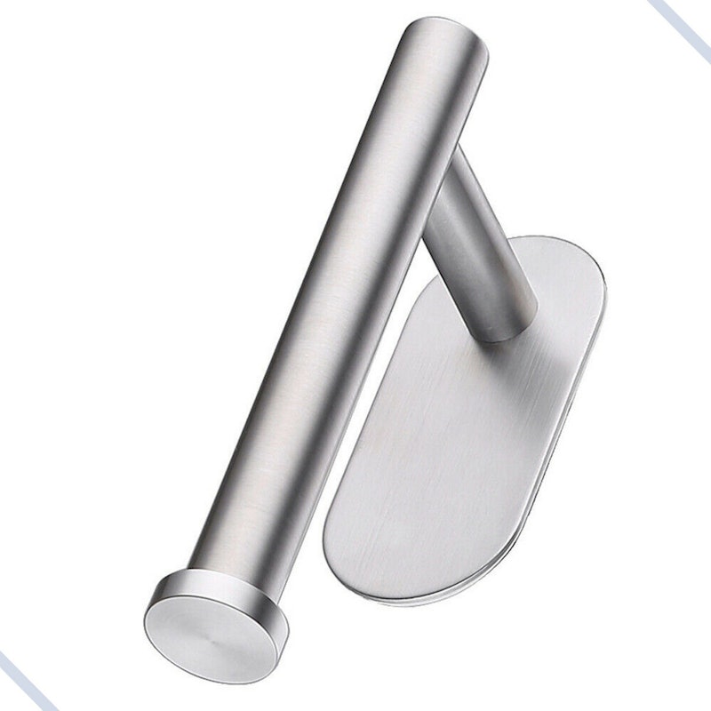 Suporte de Papel Higiênico em Aço Inox Adesivo 3M Premium 4