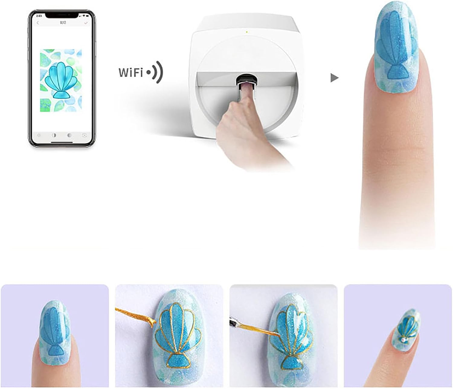 73HA73 Máquina de Pintura de Unhas Digital Mobile 4