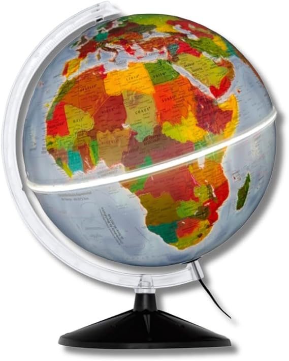 Globo Terrestre Iluminado Fisico e Politico  3