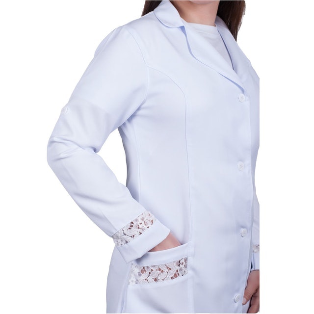 Jaleco Feminino Gabardine Manga Longa Petra 2