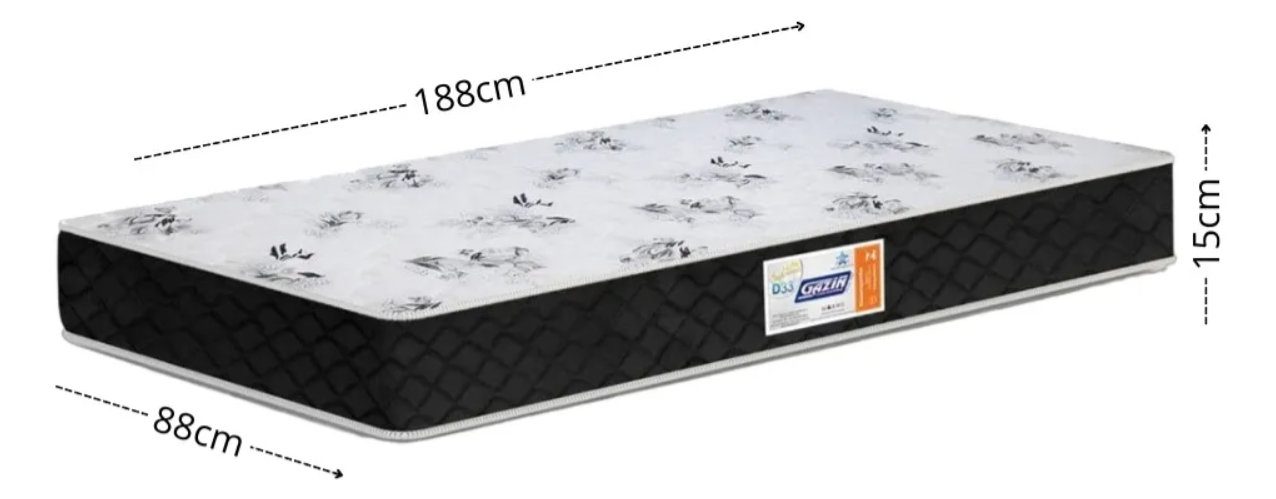 Colchão Solteiro Espuma D33 Gazin Supreme  2