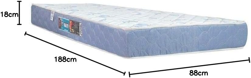 Colchão Castor Solteiro Sleep Max Double Face D45 88x188x18cm 2