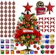 Kit Árvore de Natal Completo com Pisca-Pisca e 60 Enfeites 1