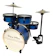 RMV Bateria Infantil com Chimbal Profissional 2 Toms 1