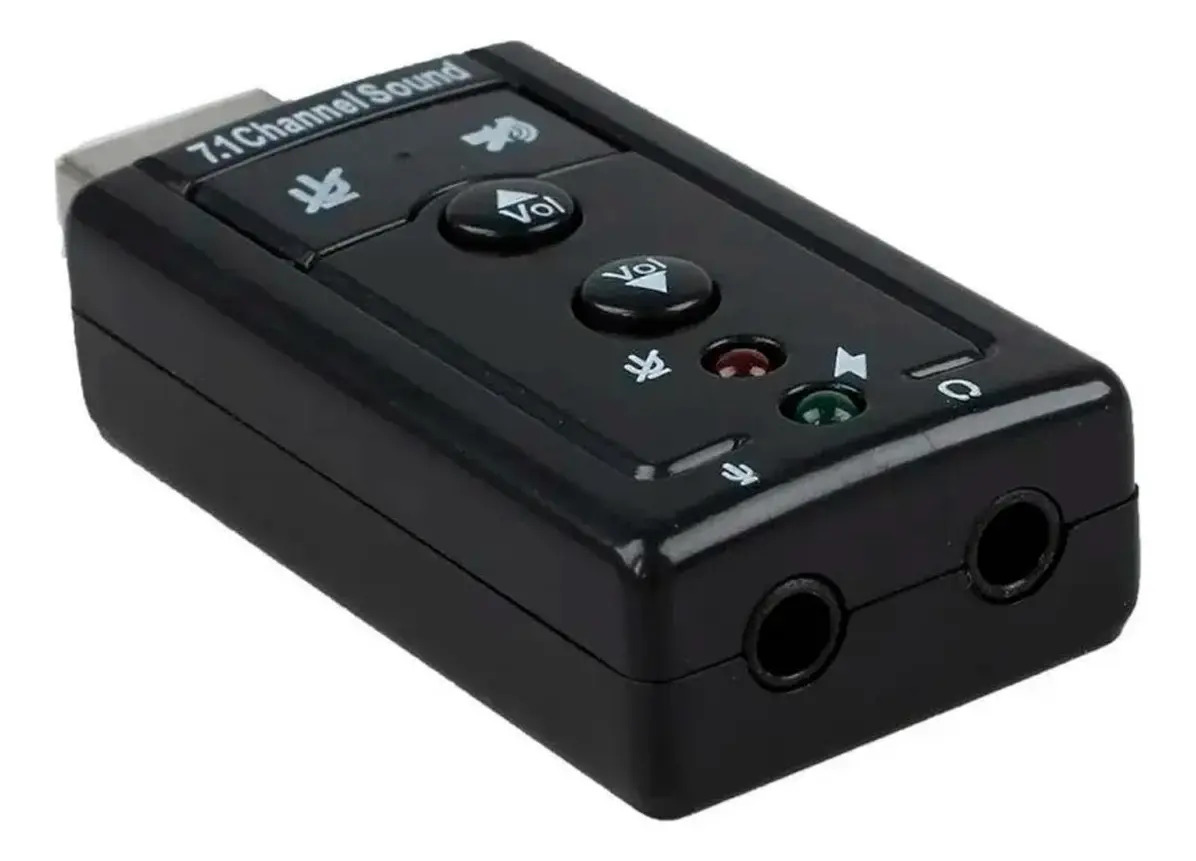 Adaptador Vinik Placa de Som USB 7.1 Canais Virtual AUSB71 3