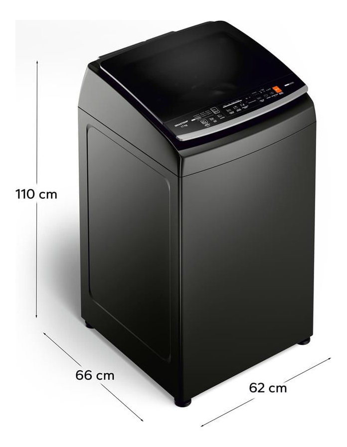 Máquina de Lavar Brastemp 17 kg Cinza Platinum 2