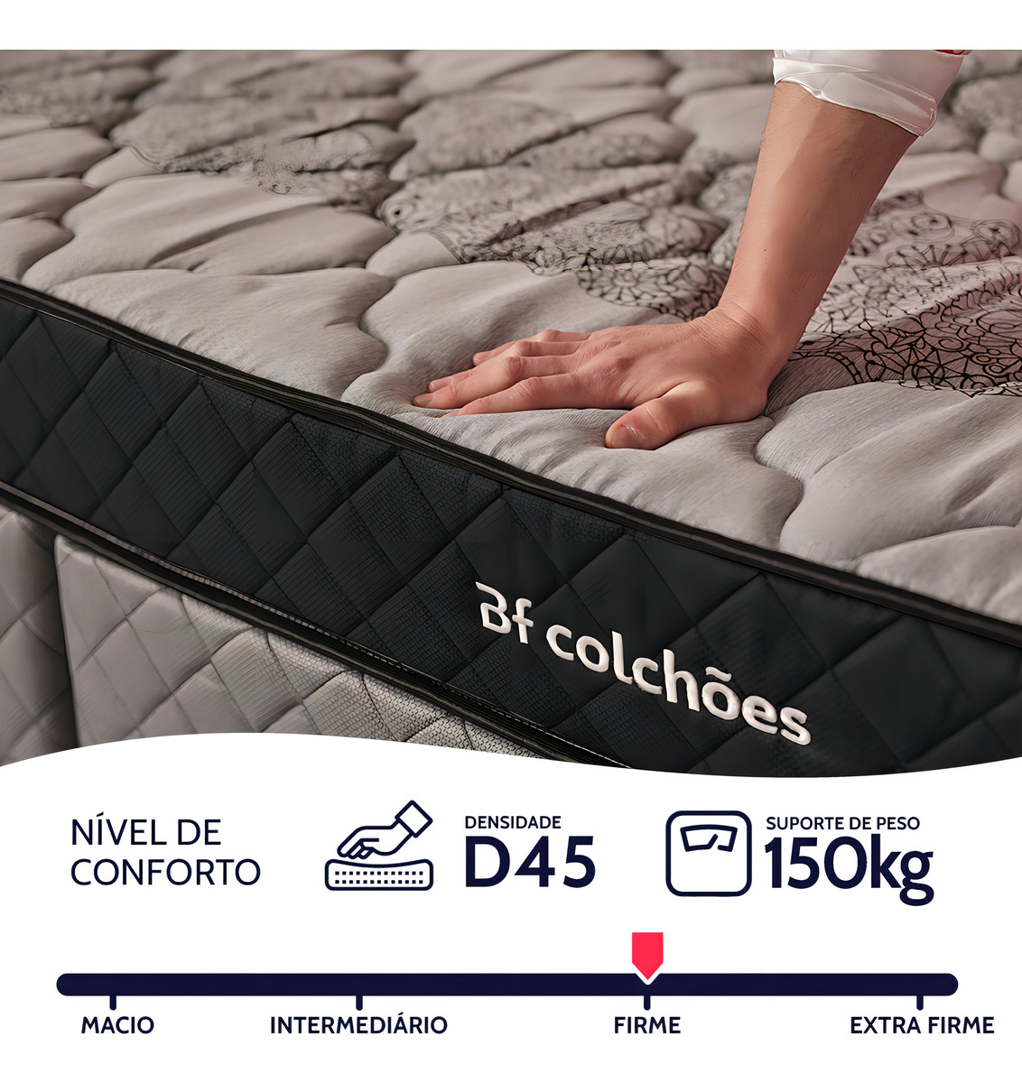 Colchão Solteiro Espuma D45 2